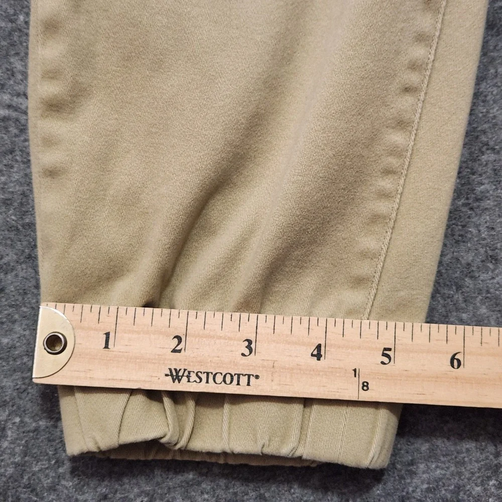 Ecko Unltd Mens Khaki Jogger Pants‎ Size 32 Tan Twill Tapered Streetwear Casual